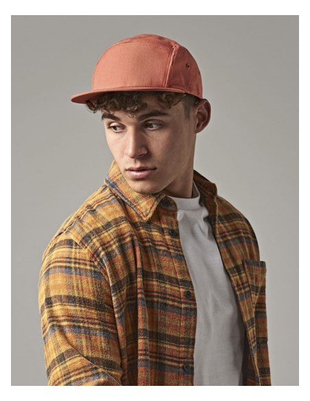 BEE-B654-Canvas 5 Panel Camper Cap 2